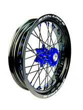 Last inn bildet i Galleri-visningsprogrammet, SM-Pro Platinum Supermoto Wheel Set, KTM / Husqvarna / GasGas - Black &amp; Blue
